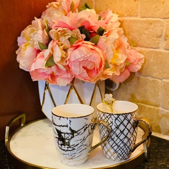 Certified International
4 Piece gold  Multi-Colored Porcelain 16 oz. Mug Set - Picture 2 of 11